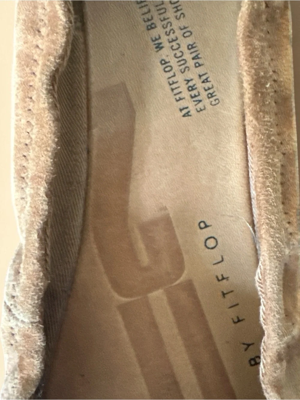 Fitflop Brown Suede Ballet Flats with Bow Accent - Picture 6 of 6